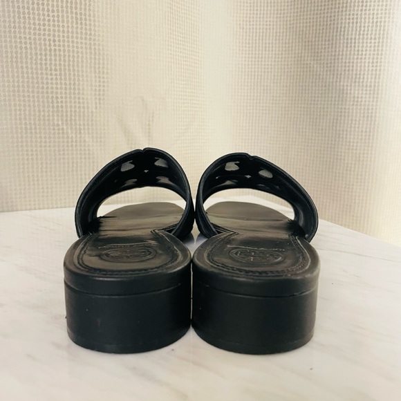 Tory Burch Stitched Logo 30MM Slide, Sz 7.5 - Picture 6 of 10